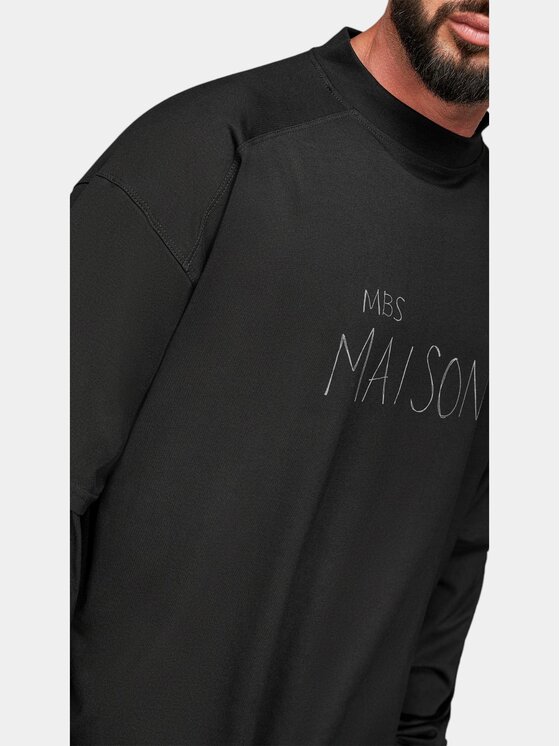 MADE BY SOCIETY MADE BY SOCIETY T-Shirt Dual Form - T17799 Czarny Basic Fit