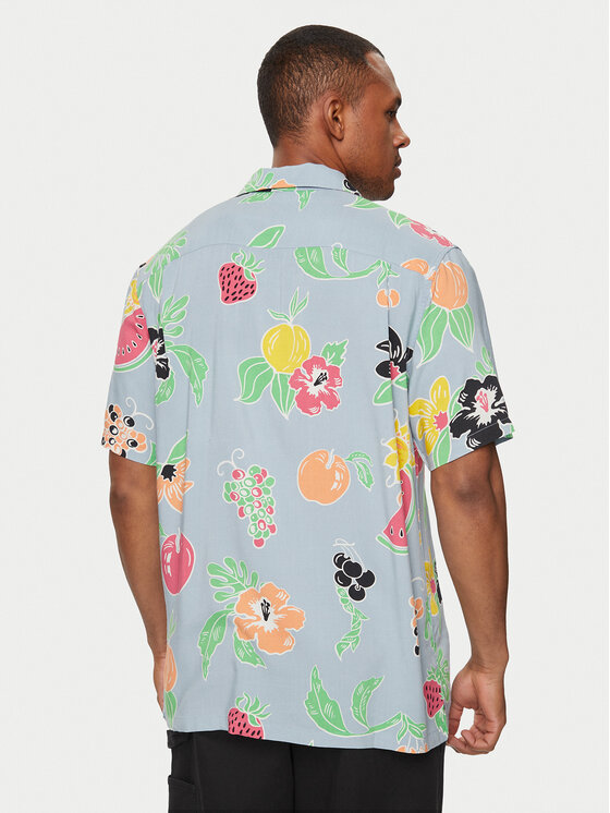 Vans Vans Camicia Calmosa Ss Woven VN000G7J Blu Regular Fit