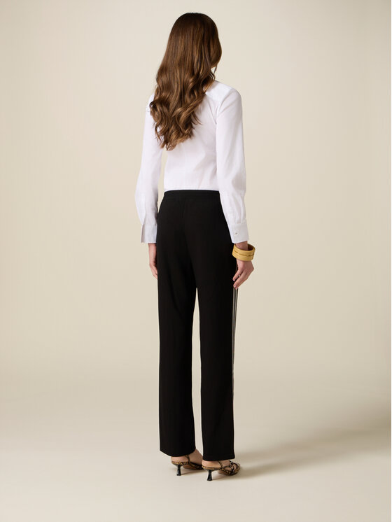 Oltre Oltre Pantaloni di tessuto P844J002438N033 Nero Boy Fit