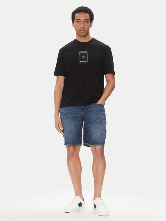 Armani Exchange Armani Exchange Jeans kratke hlače XM000073 AF13089 MB002 Mornarsko modra Slim Fit