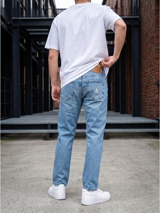 Jigga Wear Jigga Wear Jeansy Klasyczne 131770 Niebieski jasny Regular Fit