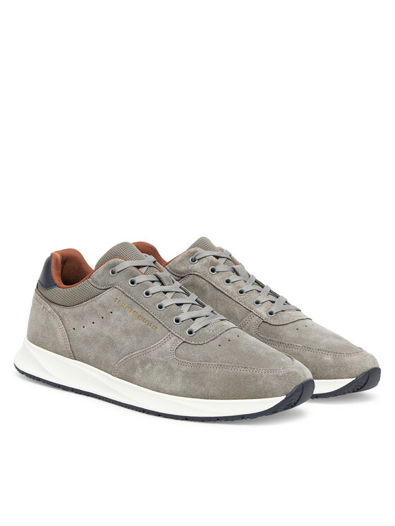 Tommy Hilfiger Tommy Hilfiger Sneakersy Premium Suede Hybrid FM0FM05690 Szary
