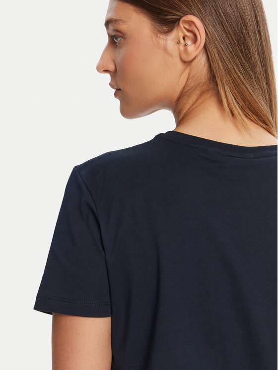 Tommy Hilfiger Tommy Hilfiger T-shirt Gold Crest WW0WW46153 Tamnoplava Regular Fit