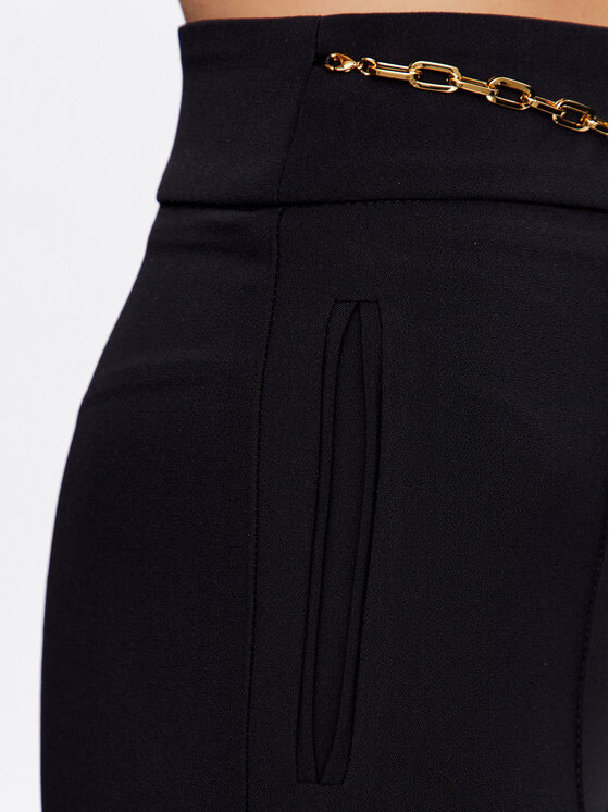 Pantaloni di tessuto PA-073-32E2-V320 Nero Regular...