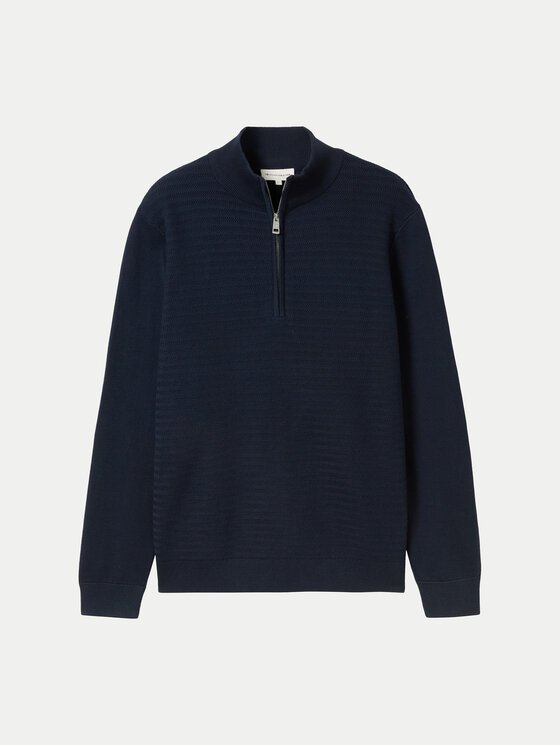 Tom Tailor Tom Tailor Sveter 1044475 Tmavomodrá Regular Fit