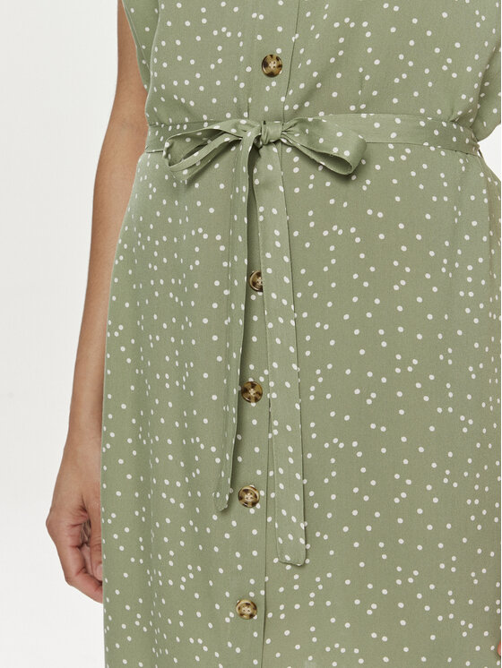 Vero Moda Vero Moda Sukienka letnia Bumpy 10286519 Zielony Regular Fit