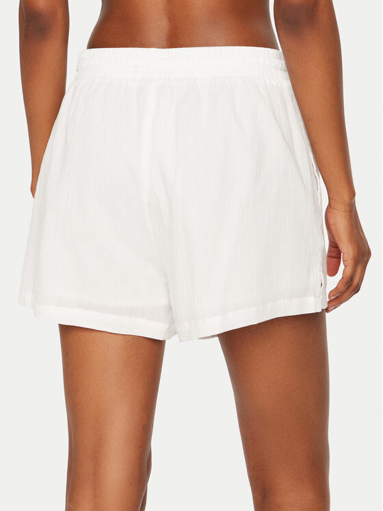 Seafolly Seafolly Szorty materiałowe Crinkle 55429-SH Biały Regular Fit