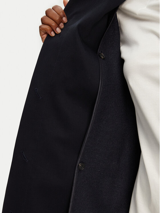 BOSS BOSS Płaszcz przejściowy Calexis 50543189 Granatowy Regular Fit