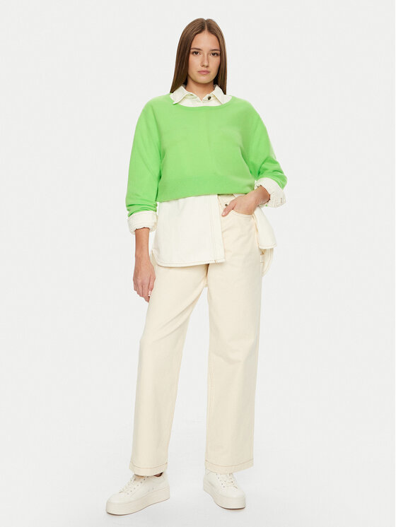 American Vintage American Vintage Pulover Raxow RAX18EH24 Verde Loose Fit