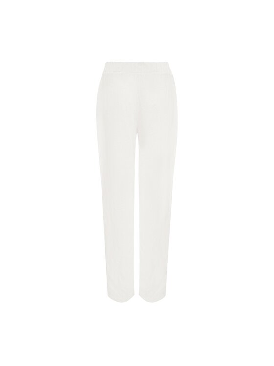 La Mania La Mania Pantalone da abito COAST LOVE 2 Bianco Classic Fit