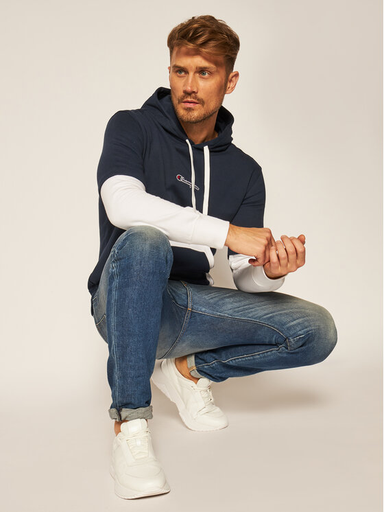 Champion Champion Μπλούζα Sweats 215283 Σκούρο μπλε Regular Fit