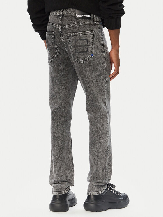 Karl Lagerfeld Jeans Karl Lagerfeld Jeans Blugi B4M10025 Gri închis Slim Fit