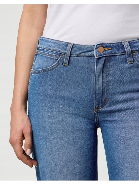 Wrangler Wrangler Jeansy World Wide 661 Niebieski Basic Fit