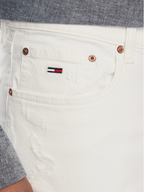 Tommy Jeans Tommy Jeans Blugi Ryan DM0DM18761 Alb Straight Fit