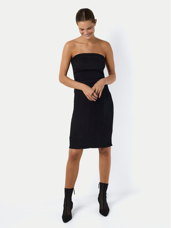 Noisy May Noisy May Džínové šaty Mira 27031683 Černá Slim Fit