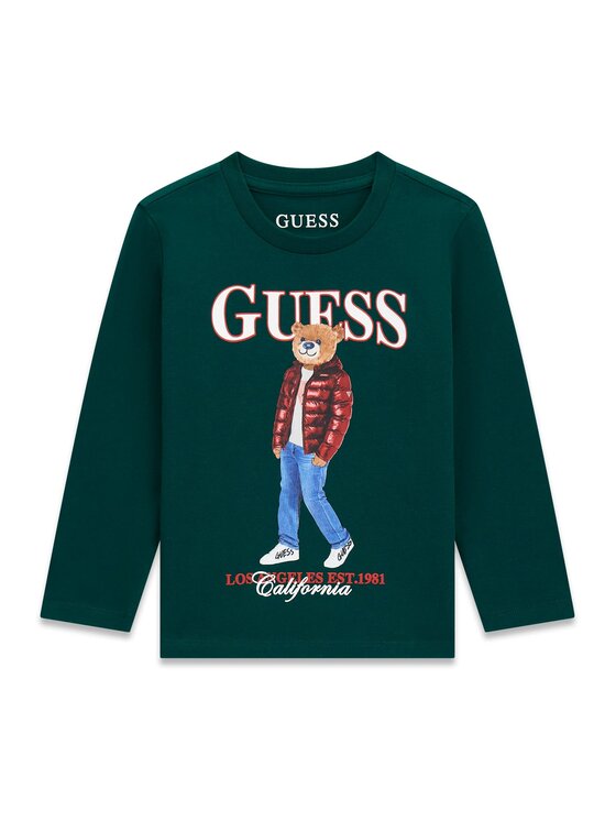 Guess Kids Guess Kids T-Shirt 184439 Zielony Classic Fit