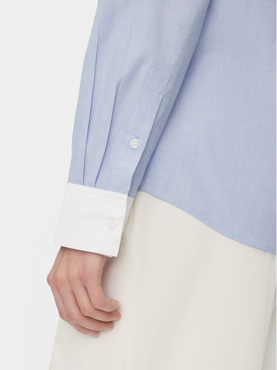 Tommy Hilfiger Tommy Hilfiger Πουκάμισο Fill A Fill Regular Shirt WW0WW40531 Γαλάζιο Slim Fit