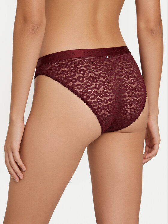 Tommy Hilfiger Tommy Hilfiger Klasické nohavičky UW0UW06655 Tmavo červená