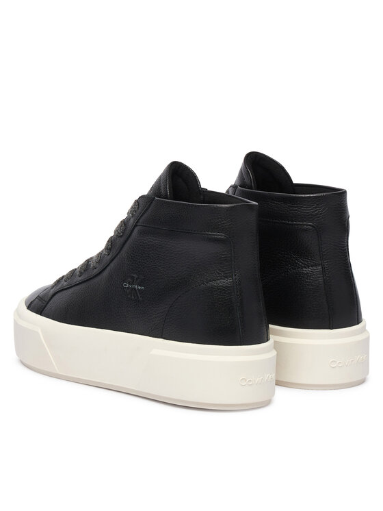 Calvin Klein Calvin Klein Αθλητικά Flatform Mid Laceup Lth Wl HW0HW03230 Μαύρο