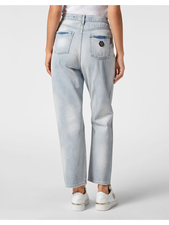 PHILIPP PLEIN PHILIPP PLEIN Jeansy 20733 Niebieski jasny Loose Fit
