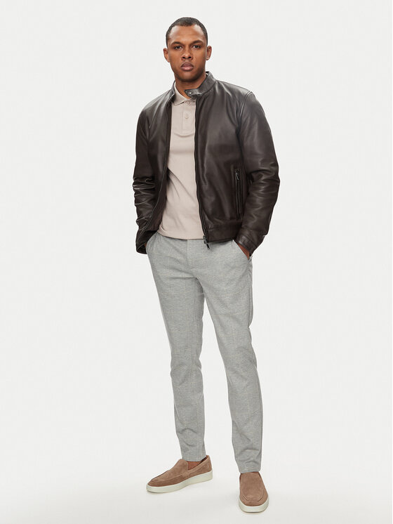 Serge Pariente Serge Pariente Lederjacke Joseph Braun Regular Fit