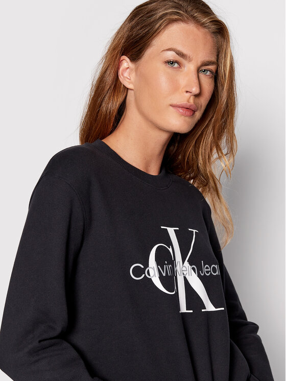 Calvin Klein Jeans Calvin Klein Jeans Majica dugih rukava J20J219140 Crna Regular Fit