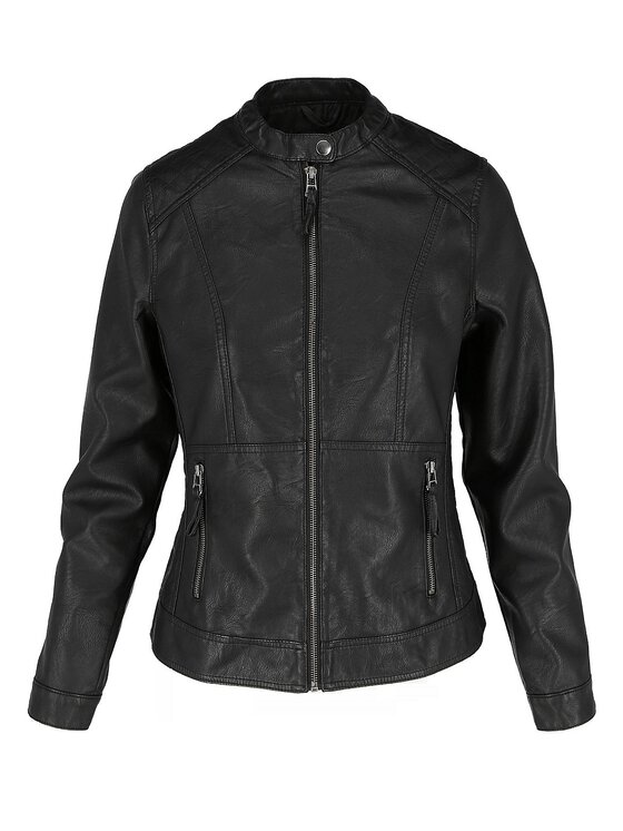 Perso Perso Kurtka damska BLE910002F Czarny Regular Fit