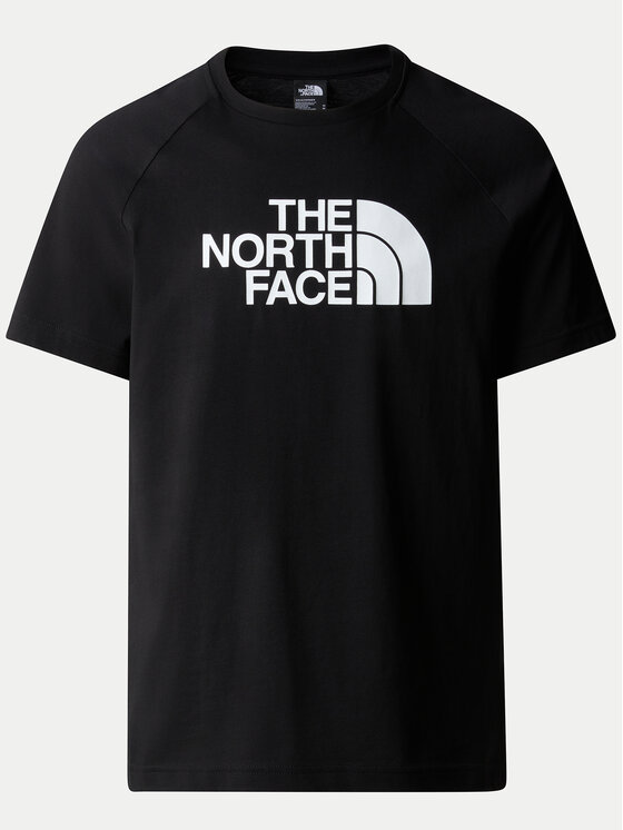 The North Face T-krekls Easy NF0A87N7 Melns Regular Fit