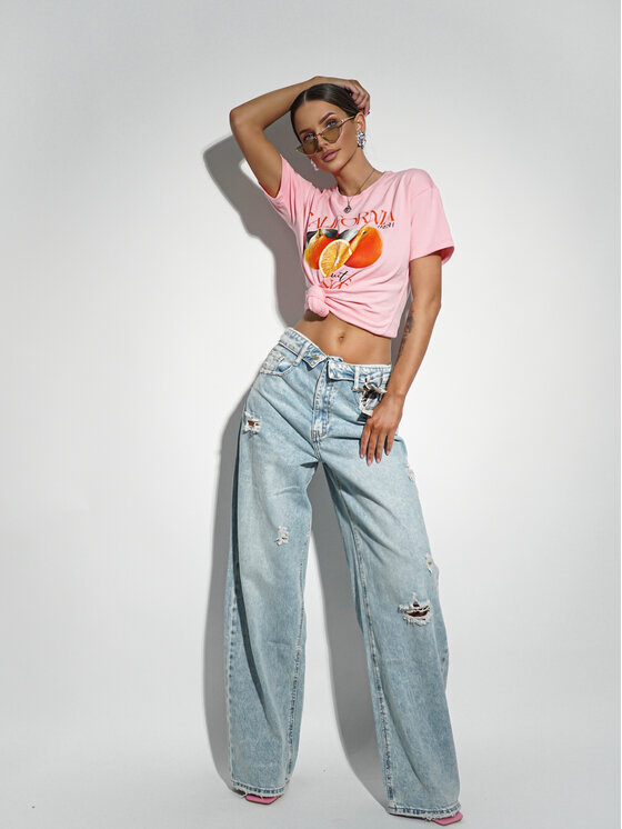 LilaLou LilaLou Jeansy Bali Niebieski Regular Fit