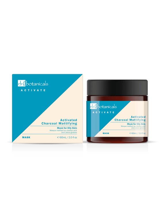 Dr Botanicals Dr Botanicals Maska matująca z aktywnym węglem dla skóry tłustej Maska do twarzy
