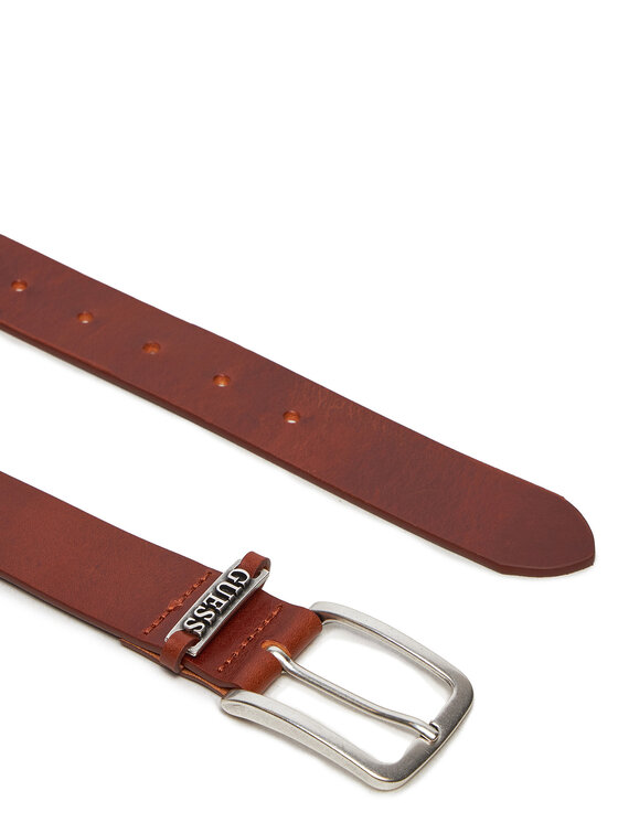Guess Guess Moški pas Detailed Loop Belt M4BZ29 L0VE0 Rjava