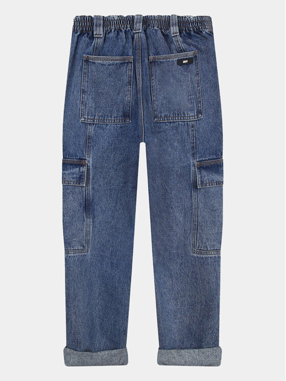 DKNY DKNY Jeansy D34B04 S Niebieski Regular Fit