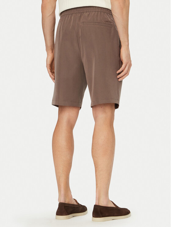 Calvin Klein Calvin Klein Pantalon scurți din material LV04LF614G Maro Relaxed Fit