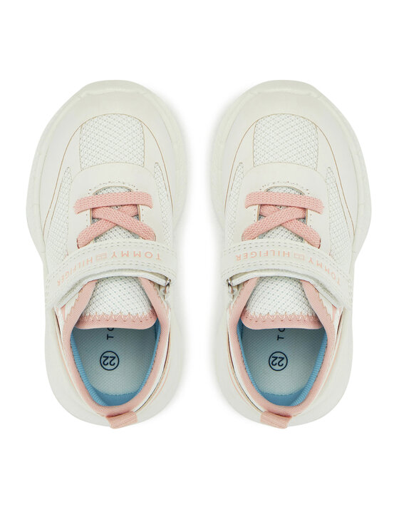 Tommy Hilfiger Tommy Hilfiger Sneakers Low Cut Lace-Up/Velcro Sneaker T1A9-33755-1697 M Bianco