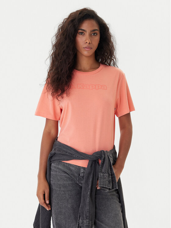 Kappa Kappa T-Shirt Frega 351M1KW Pomarańczowy Regular Fit