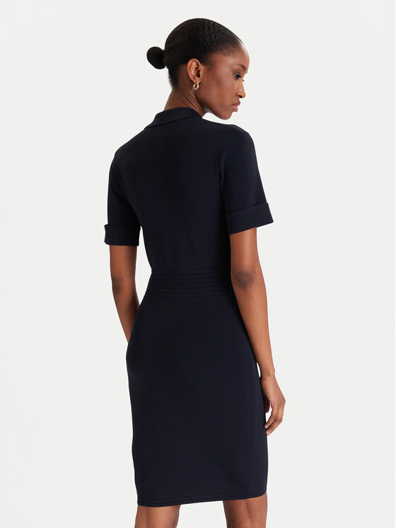Guess Guess Úpletové šaty W5YK29 Z0130 Tmavomodrá Slim Fit