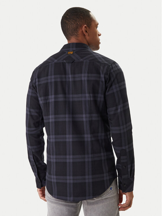 G-Star Raw G-Star Raw Koszula Bristum 2.0 D23553-D748 Granatowy Slim Fit