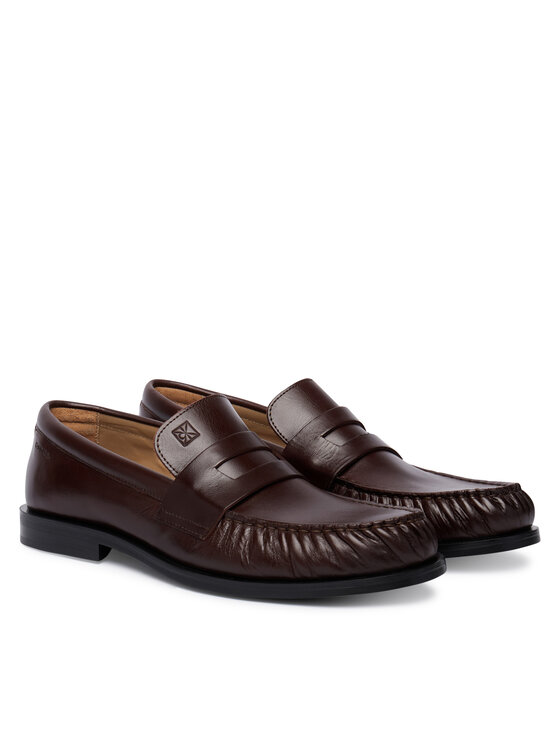 Calvin Klein Calvin Klein Лоуфъри Ess Rubber Loafer Wr Pol Lth HM0HM02171 Тъмнокафяв