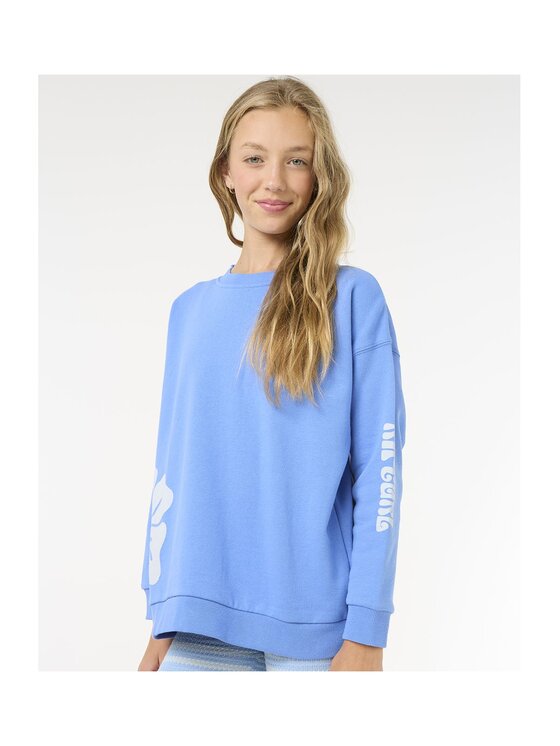 Rip Curl Rip Curl Bluza Â Bliss Crew-Girl Niebieski Relaxed Fit