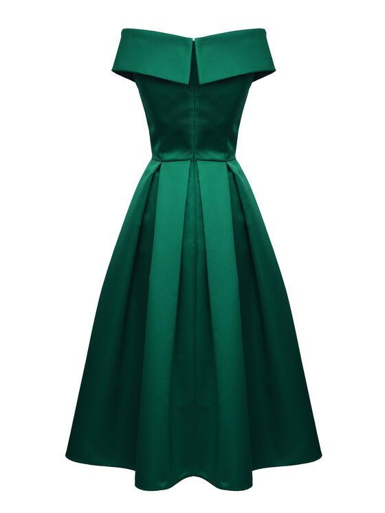 ★レタス Kasia Zapała Sukienka koktajlowa Liv Zielony Slim Fit