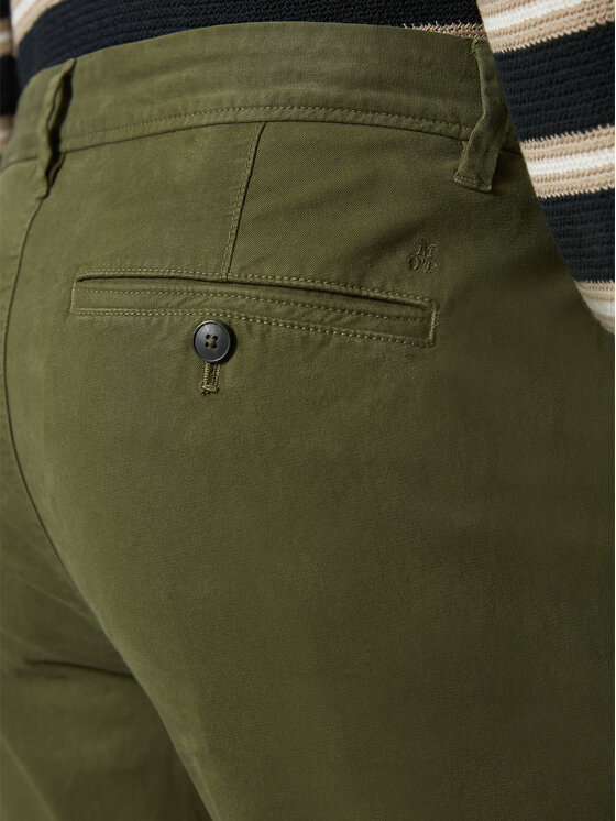 Marc O'Polo Marc O'Polo Chino nohavice 421 0029 10044 Zelená Shaped Fit