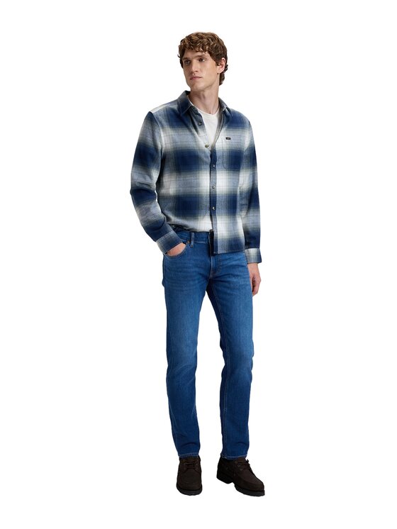 Lee Lee Jeansy 112386467 Niebieski Slim Fit