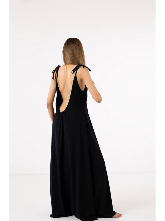 Moonholi Moonholi Sukienka letnia Surf Girl SUMMER Czarny Oversize