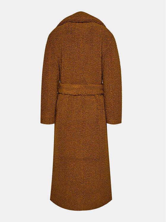 Sisley Sisley Παλτό μεταβατικό 2XFQLN033 Καφέ Comfort Fit