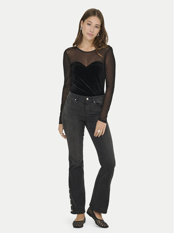 ONLY ONLY Μπλουζάκι Smooth 15360668 Μαύρο Slim Fit