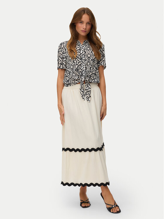 Vero Moda Vero Moda Koszula Menny 10303694 Czarny Relaxed Fit