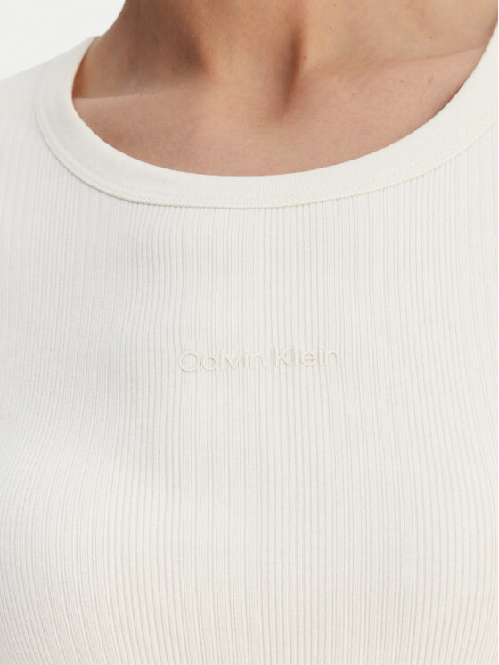 Calvin Klein Calvin Klein Marškinėliai Varigated LV044F211G Écru Slim Fit