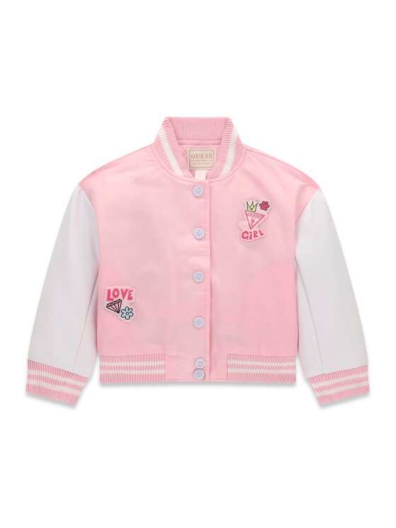 Guess Kids Guess Kids Bunda pro přechodné období 183034 Růžová Classic Fit