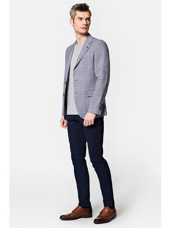 Lancerto Lancerto Marynarka Virden MA131123000009.SZARY Szary Slim Fit