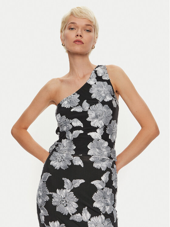 ROTATE Top Darha 1130411206 Čierna Slim Fit